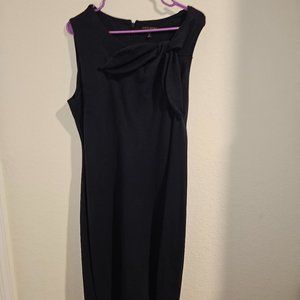 Navy Midi Banana Republic Dress with flower detail